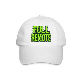 Vollständig remote: 100% Remote-Experte - Baseballkappe - Weiß/Weiß - Vorne