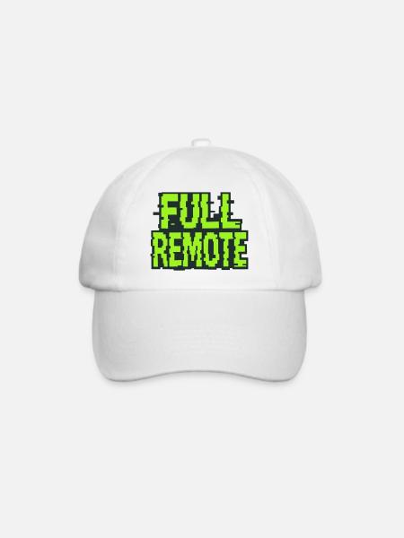 Vollständig remote: 100% Remote-Experte - Baseballkappe - Weiß/Weiß