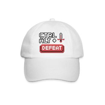 Strg Alt Entfernen Pixel Design - Baseballkappe - Weiß/Weiß - Vorne