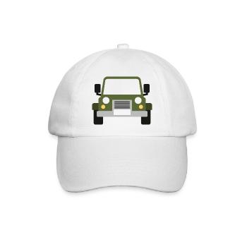 Geländefahrzeug - Baseballkappe - Weiß/Weiß - Vorne