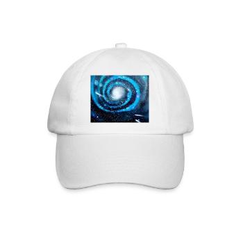 Blaue Galaxie - Baseballkappe - Weiß/Weiß - Vorne