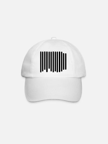 Barcode - Baseballkappe - Weiß/Weiß