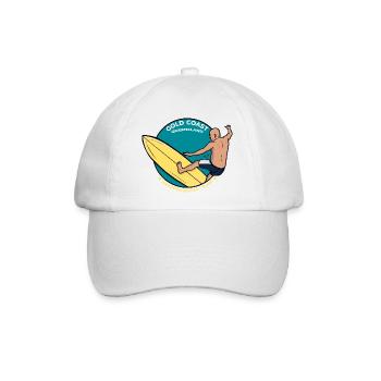 Gold Coast Queensland Snapper rockt tropische Brandung - Baseballkappe - Weiß/Weiß - Vorne