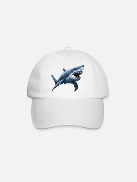 Haie Hai - Baseballkappe - Weiß/Weiß