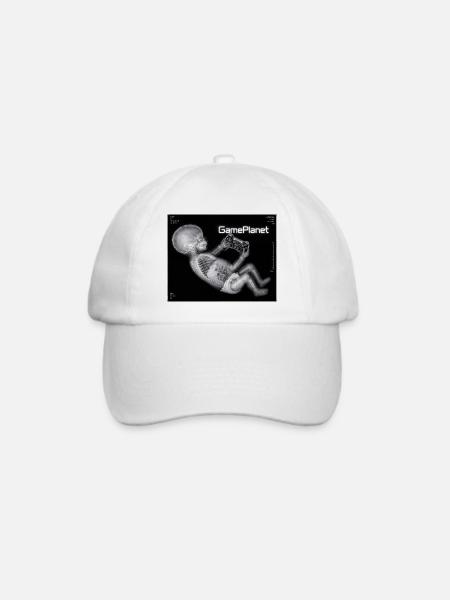 Röntgenbaby mit Spielcontroller - Baseballkappe - Weiß/Weiß