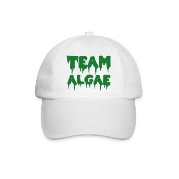 Team Algae - politisches Statement - Baseballkappe - Weiß/Weiß - Vorne