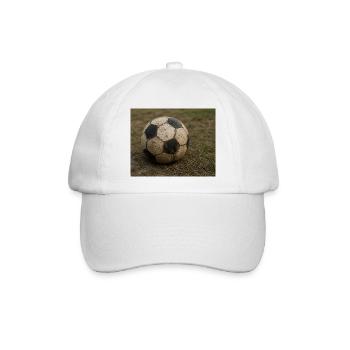 Fußball im Feldrand - Baseballkappe - Weiß/Weiß - Vorne