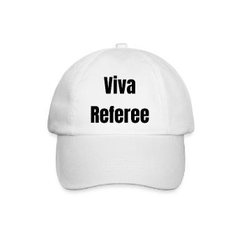 Viva Referee Fette Typografie - Baseballkappe - Weiß/Weiß - Vorne