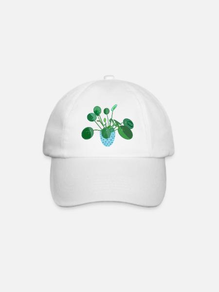 Pilea - Baseballkappe - Weiß/Weiß
