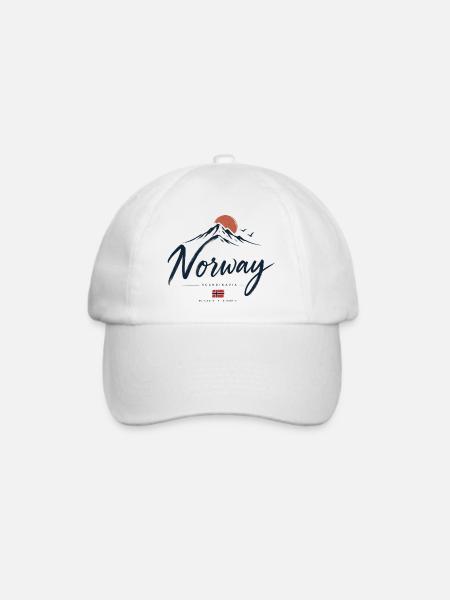 Norway - Baseballkappe - Weiß/Weiß