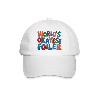 Worlds Okayest Foiler - Baseballkappe - Weiß/Weiß - Vorne