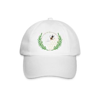 Bee - Baseballkappe - Weiß/Weiß - Vorne