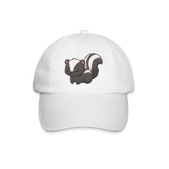 Stinktier - Baseballkappe - Weiß/Weiß - Vorne