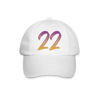 22 - Baseballkappe - Weiß/Weiß - Vorne