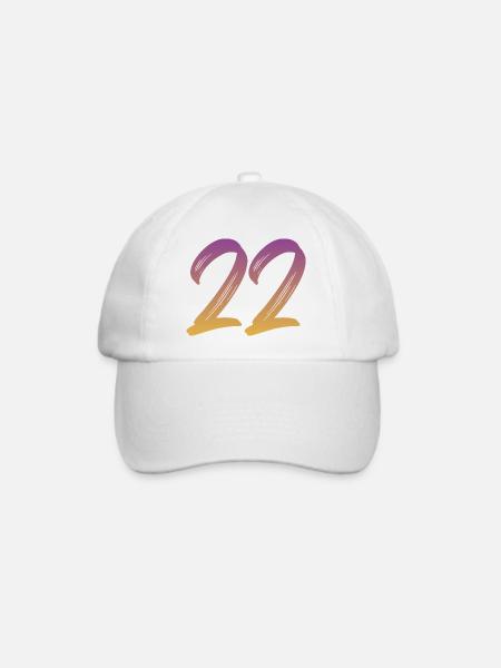22 - Baseballkappe - Weiß/Weiß