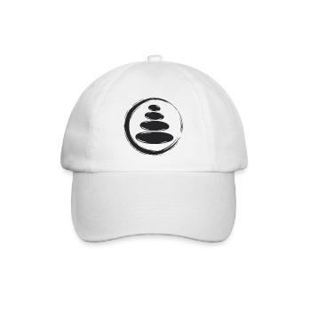 Zen Steine Balance - Baseballkappe - Weiß/Weiß - Vorne