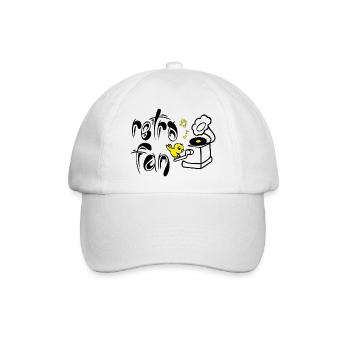 Retro Fan - Baseballkappe - Weiß/Weiß - Vorne