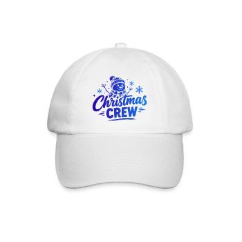 Christmas Crew Schneemann - Baseballkappe - Weiß/Weiß - Vorne