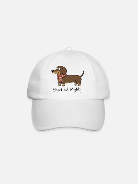 Dackel Hund Spruch - Baseballkappe - Weiß/Weiß