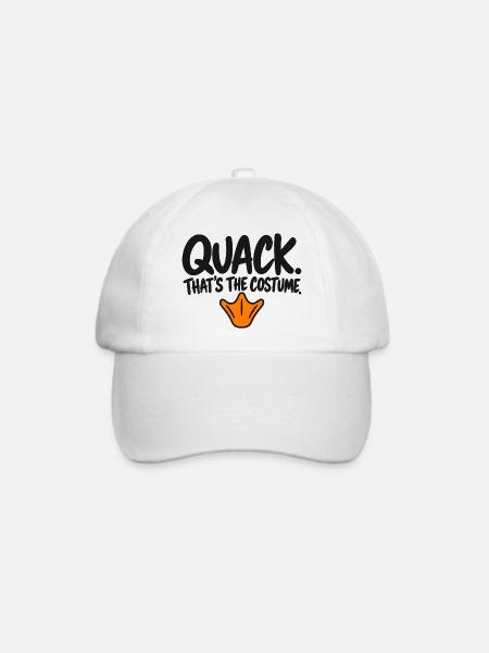 Quack That's the Costume - Baseballkappe - Weiß/Weiß