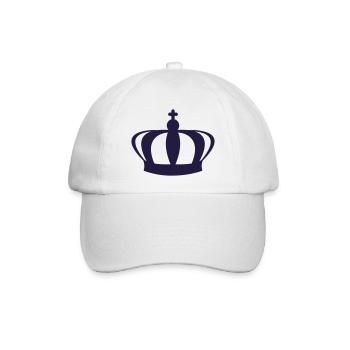 Krone - Baseballkappe - Weiß/Weiß - Vorne