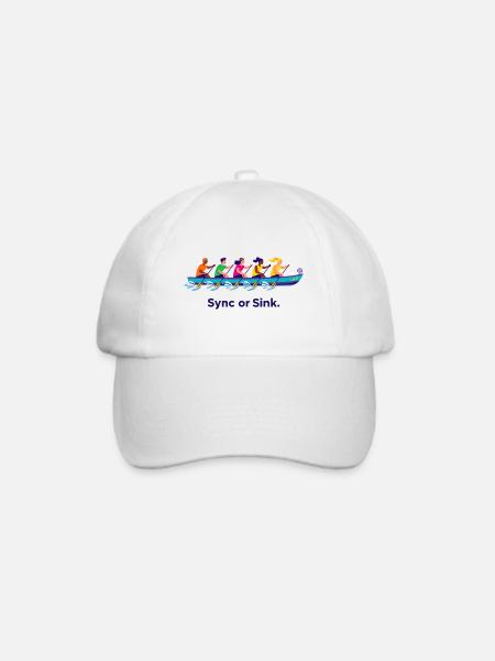 Drachenboot-Team - Baseballkappe - Weiß/Weiß