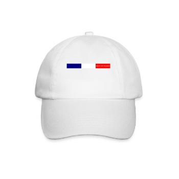 Hergestellt in Frankreich - Baseballkappe - Weiß/Weiß - Vorne