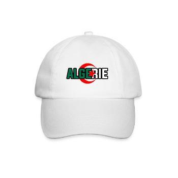 Algerien - Baseballkappe - Weiß/Weiß - Vorne