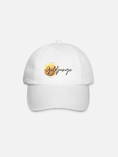 Goldjunge minimalistisch - Baseballkappe - Weiß/Weiß