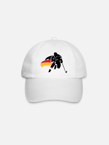 DEUTSCHLAND EISHOCKEY GER STÜRMER MIT ADLERKOPF - Baseballkappe - Weiß/Weiß