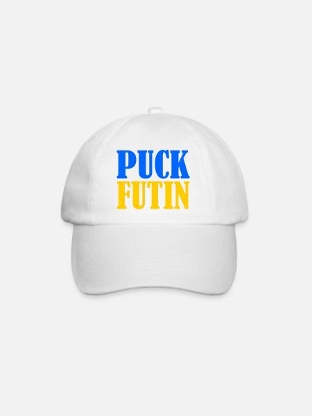 Puck futin - Baseballkappe - Weiß/Weiß