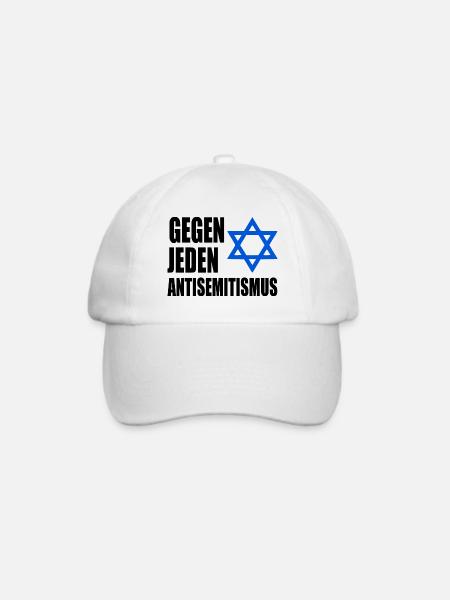 Gegen jeden antisemitismus - Baseballkappe - Weiß/Weiß