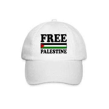 Free palestine - Baseballkappe - Weiß/Weiß - Vorne