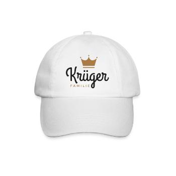 Krüger-Familie - Baseballkappe - Weiß/Weiß - Vorne