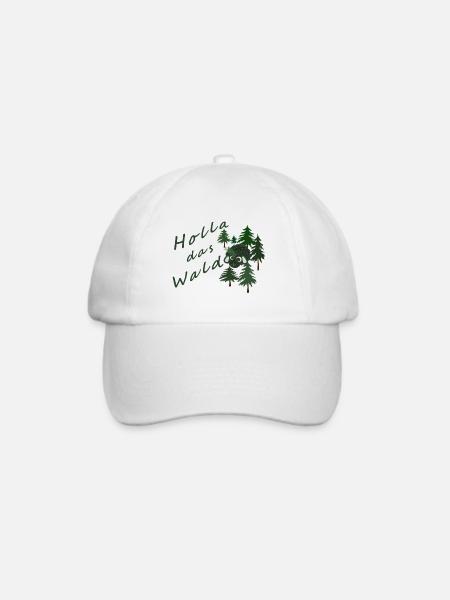 Holla das Waldschaf! - Baseballkappe - Weiß/Weiß