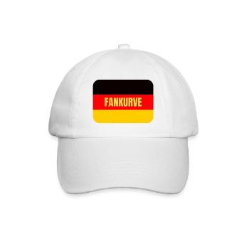Deutschland Fankurve - Dein WM Fantrikot - Baseballkappe - Weiß/Weiß - Vorne
