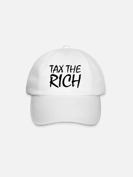Tax the rich - Baseballkappe - Weiß/Weiß