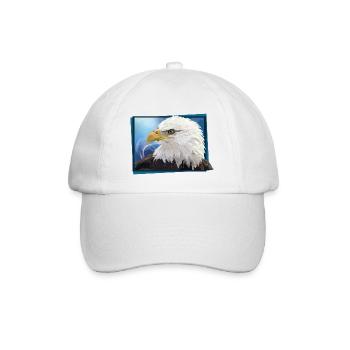 Weißkopfseeadler - Baseballkappe - Weiß/Weiß - Vorne