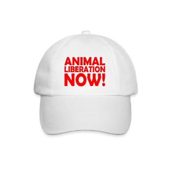 Animal liberation - Baseballkappe - Weiß/Weiß - Vorne
