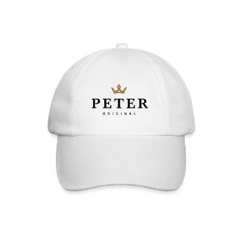 Peter - Baseballkappe - Weiß/Weiß - Vorne