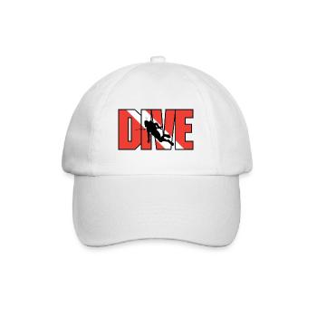 GERÄTETAUCHEN - Baseballkappe - Weiß/Weiß - Vorne