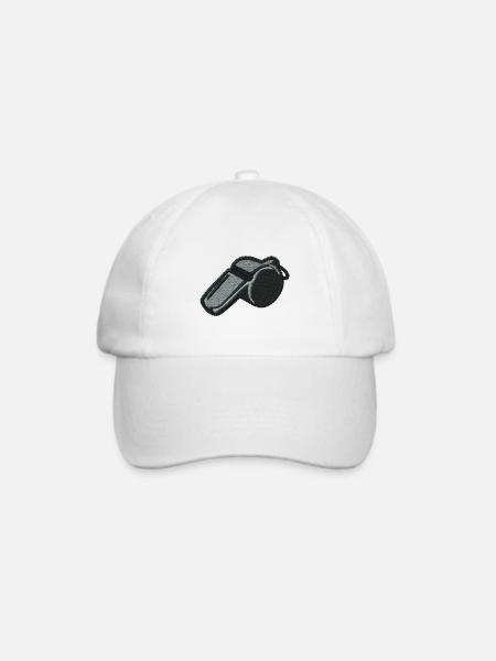 Pfeife bestickt - Baseballkappe - Weiß/Weiß