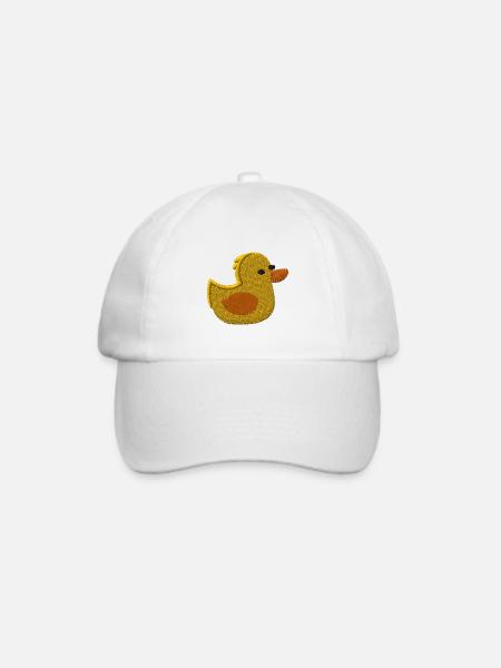 Entchen bestickt - Baseballkappe - Weiß/Weiß