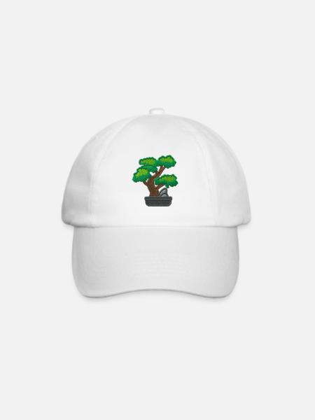 Bonsai - Baseballkappe - Weiß/Weiß
