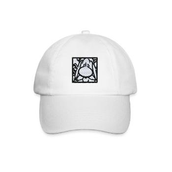 Asterix & Obelix Stickmotiv Obelix - Baseballkappe - Weiß/Weiß - Vorne