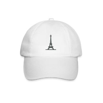 Eiffel tower - Baseballkappe - Weiß/Weiß - Vorne