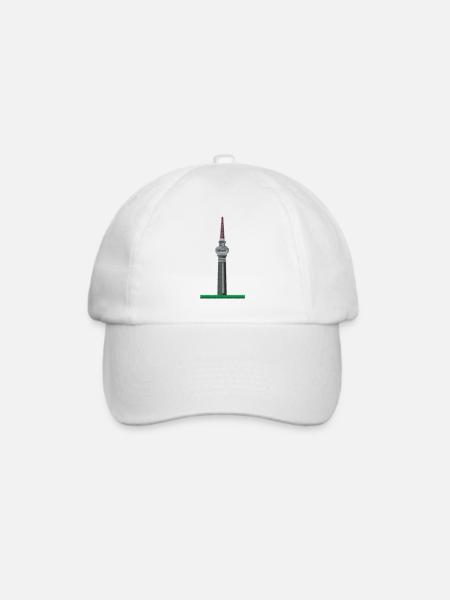 Berlin Turm - Baseballkappe - Weiß/Weiß