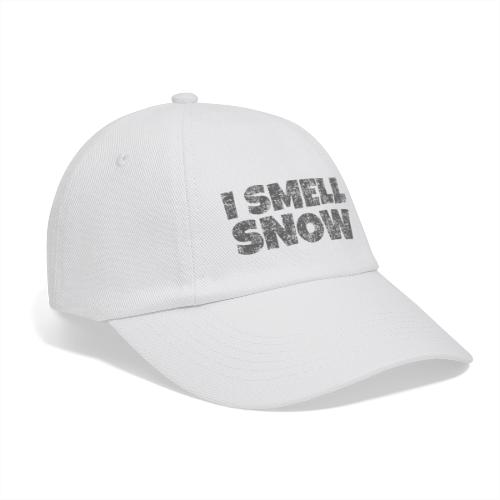 I Smell Snow (Dunkelgrau) Schnee, Wintersport, Ski - Baseballkappe