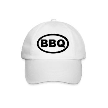 BBQ - Baseball Cap - white/white - Front