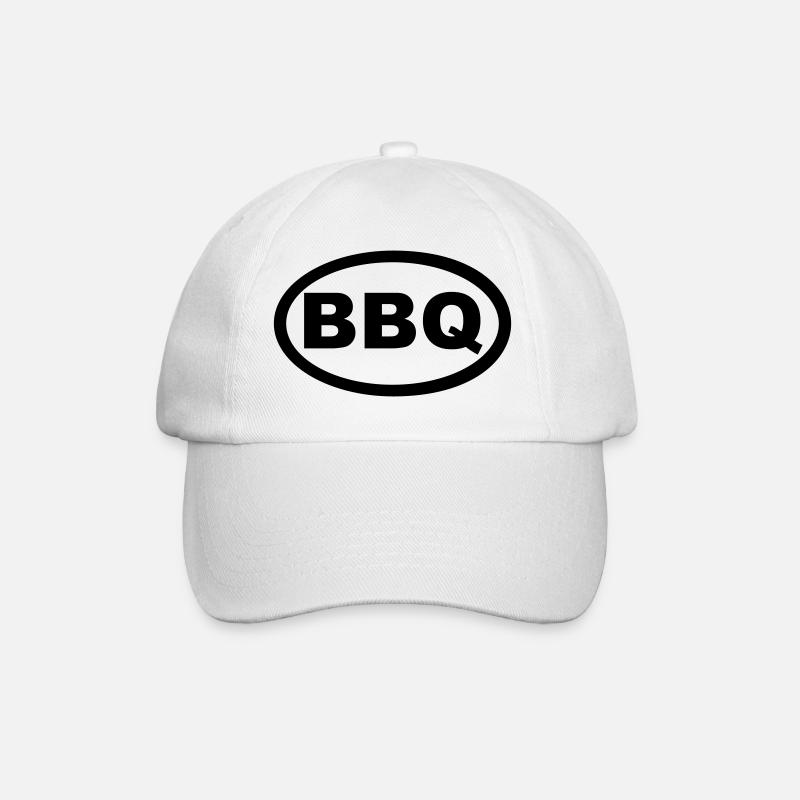 BBQ - Baseballkappe - Weiß/Weiß